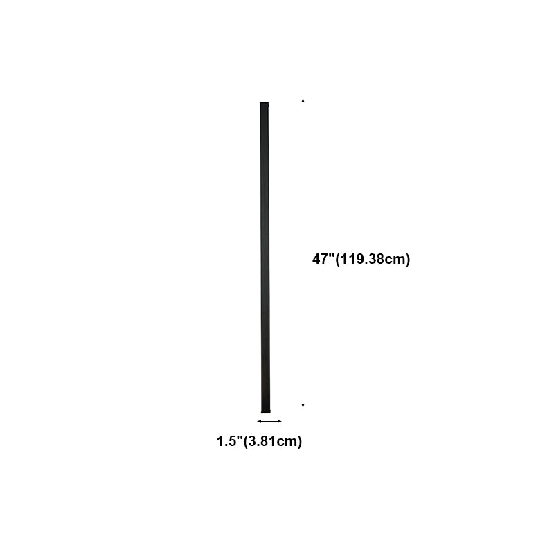 Linearer Schatten Metall Wandleuchter moderner Stil Einleichter Wandhalterung in Schwarz