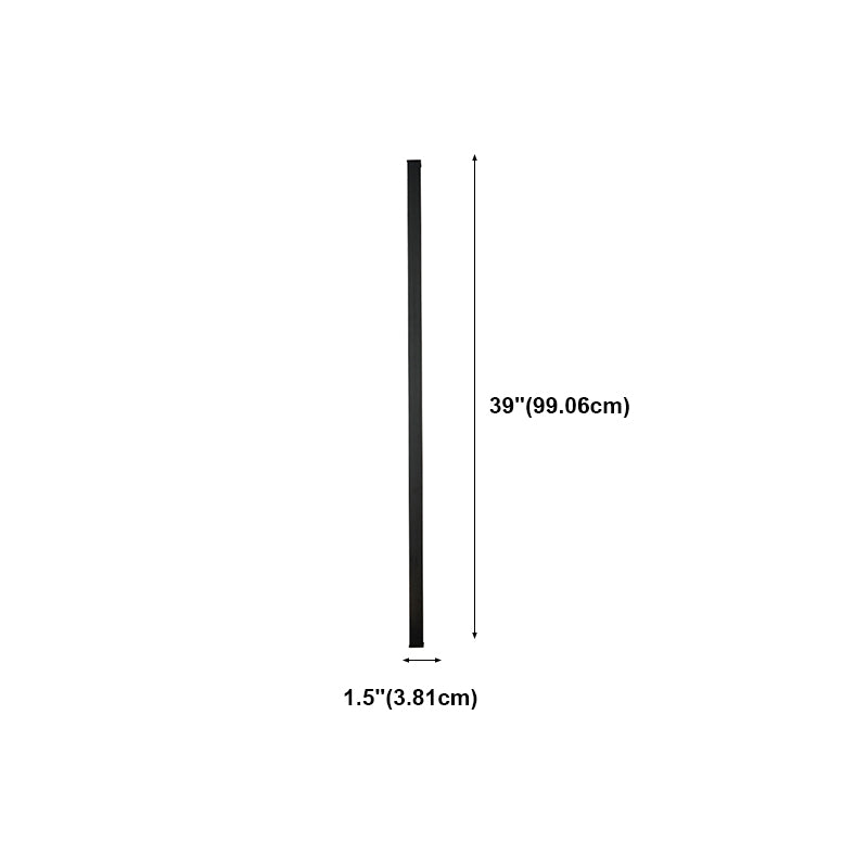 Sfumatura in metallo lineare SCONCE MODERNO MODERNO MODERNO LIGHT ALIMINE A MONTRO DELLA MOLTA LUCE IN NERO