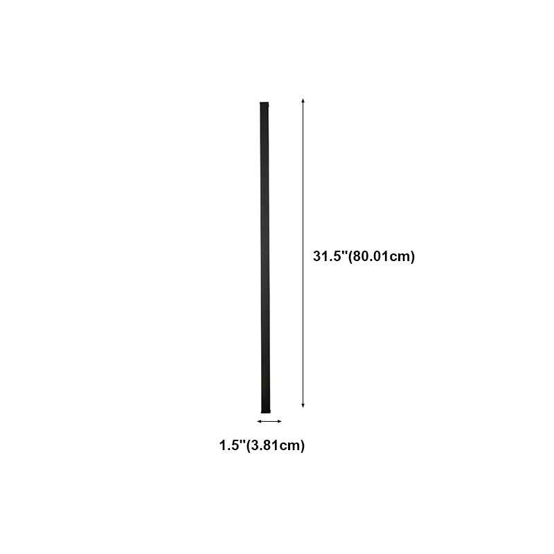 Linearer Schatten Metall Wandleuchter moderner Stil Einleichter Wandhalterung in Schwarz