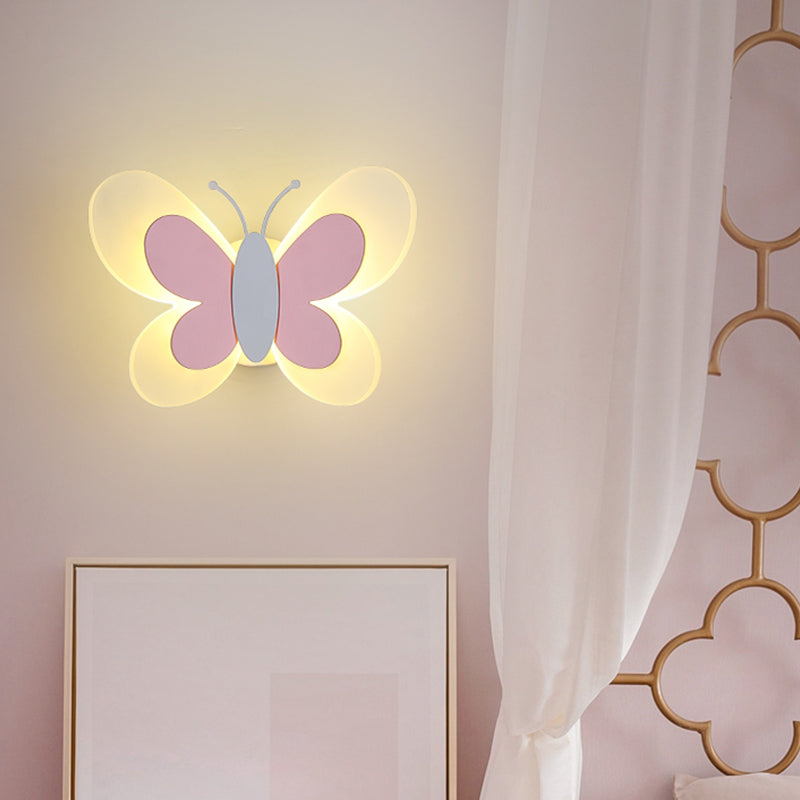 Occompa unica sfumatura in metallo sconce kid in stile 1 luce montata a parete