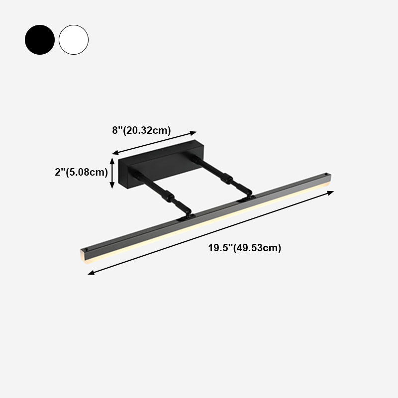 Moderne buis ijdelheid verlichtingsarmaturen metaal 1 lichte ijdelheid muur sconce