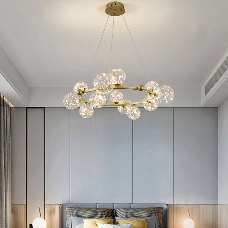 Moderne Kugel Kronleuchter Lichter Glas Kronleuchter Anhänger Licht für Wohnzimmer