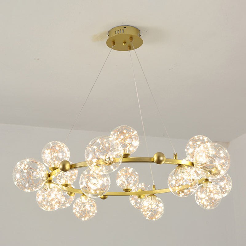 Moderne Kugel Kronleuchter Lichter Glas Kronleuchter Anhänger Licht für Wohnzimmer