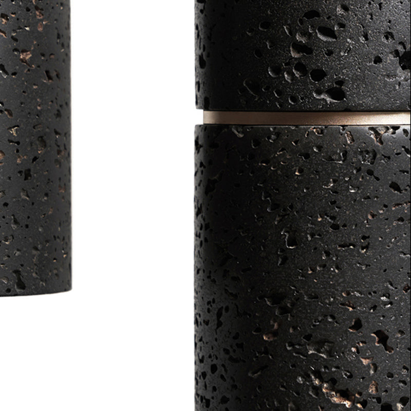 Cement Modern Pendant Light 1-Light Cylinder Ceiling Light Fixture for Dining Room