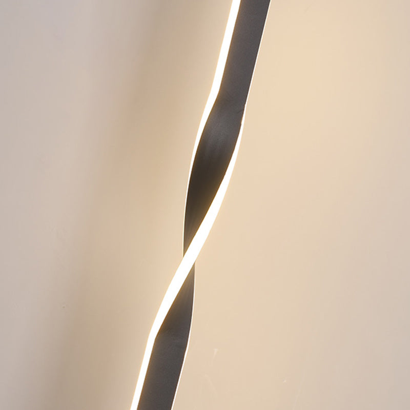 Minimalism LED Pendant Light Acrylic 1-Light Linear Down Lighting for Bedroom