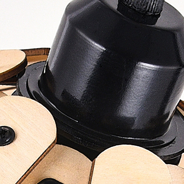 Nordic Wood Hanging Ceiling Light Modern Cone Suspension Lighting with 1 Light