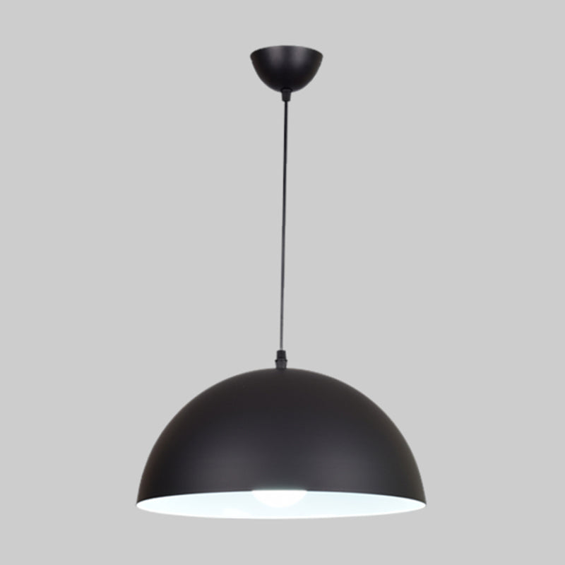 Metal Bowl Shade Hanging Lights Modern Macaron Style 1 Light Hanging Mount Fixture for Supermarket