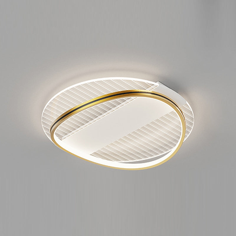 Geometrical Flush Mount Ceiling Lamp Metal Modern LED Ceiling Light Fixture for Bedroom