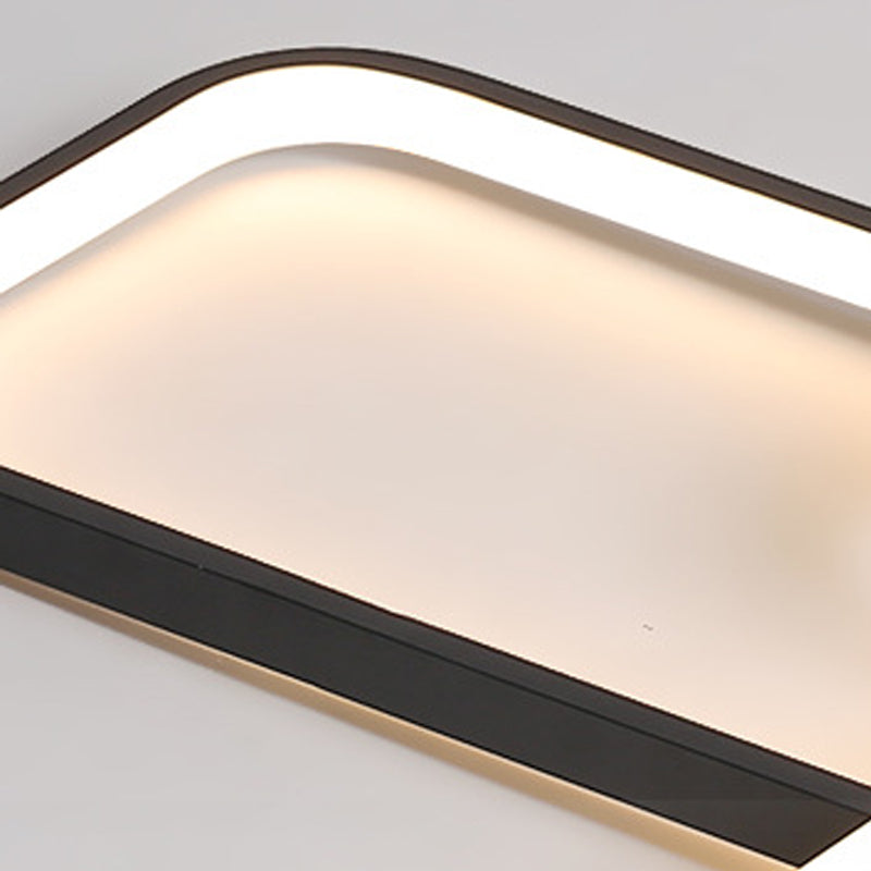 Plafonnier géométrique en métal plafonnier LED moderne pour salon
