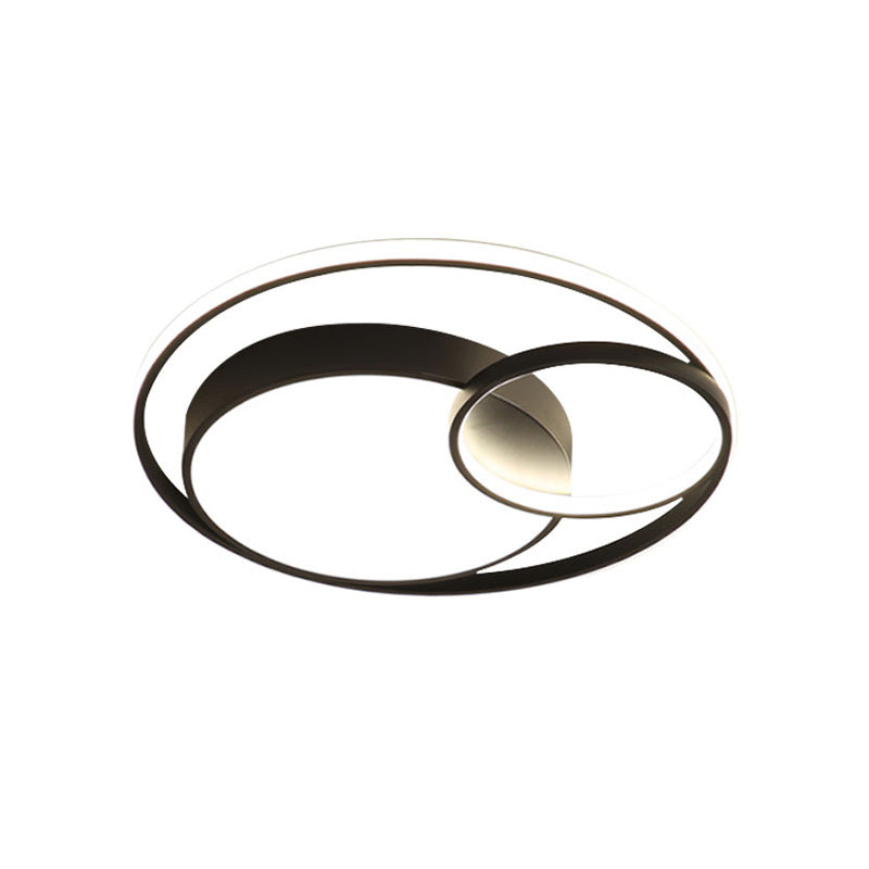Metal Circular Close to Ceiling Lighting Modern LED Ceiling Lighting for Bedroom