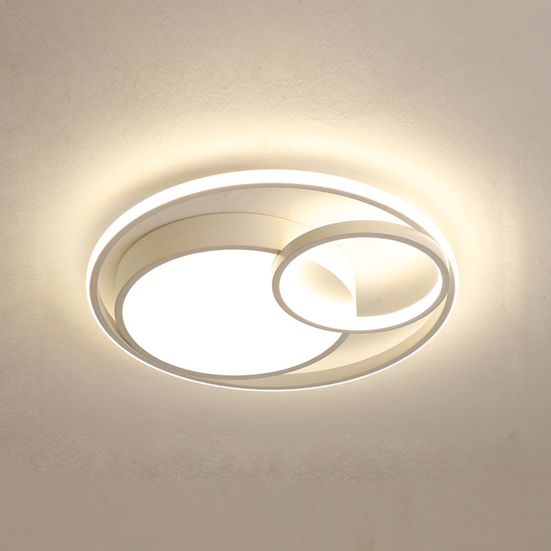 Metal Circular Close to Ceiling Lighting Modern LED Ceiling Lighting for Bedroom