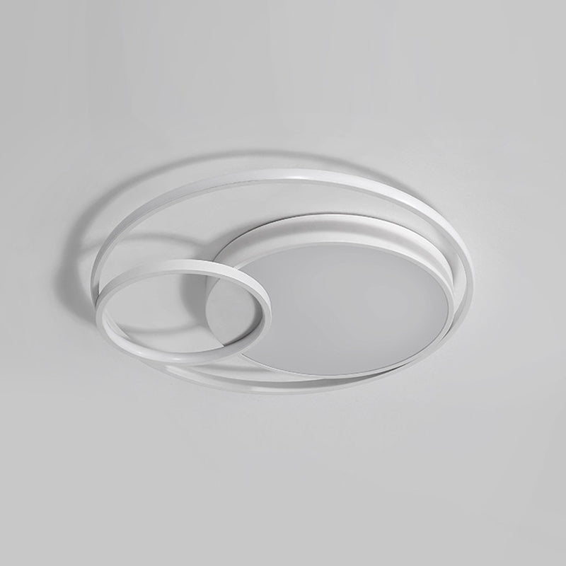 Metal Circular Close to Ceiling Lighting Modern LED Ceiling Lighting for Bedroom