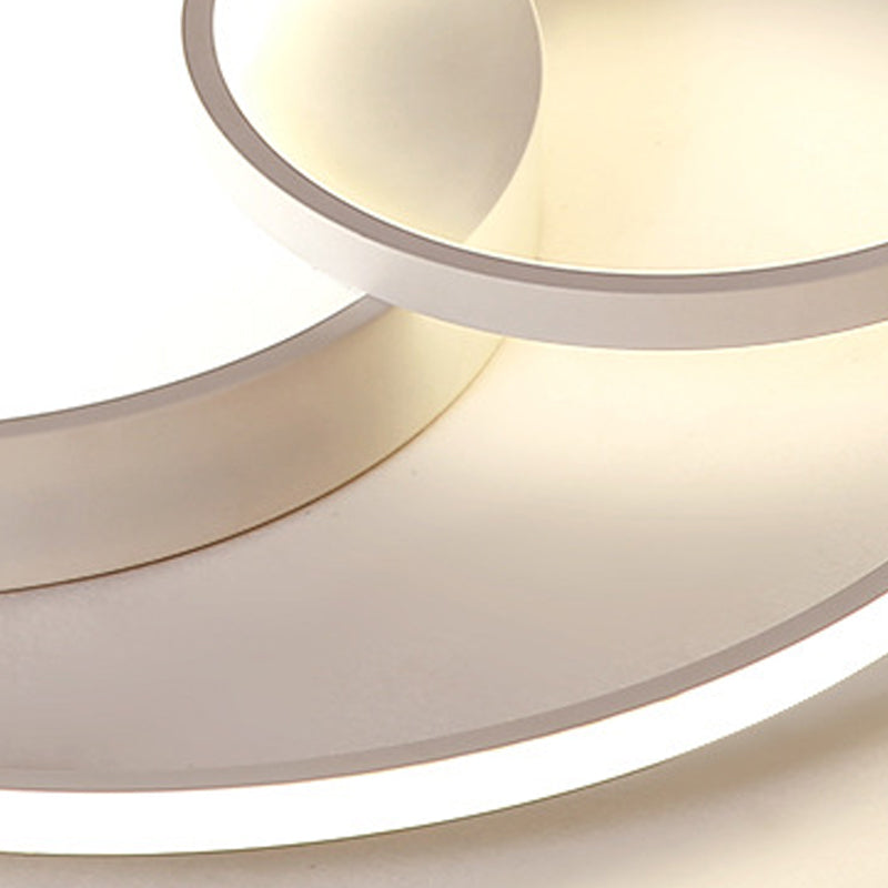 Metal Circular Close to Ceiling Lighting Modern LED Ceiling Lighting for Bedroom