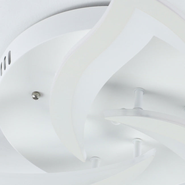 Flower Metal Ceiling Mounted Lamp Fixture Nordic LED White Ceiling Light Fixture