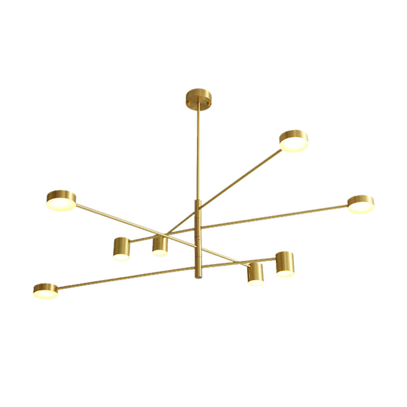 Modern Gold Multi Tier Chandelier Light Fixtures Restaurant Hanging Chandelier