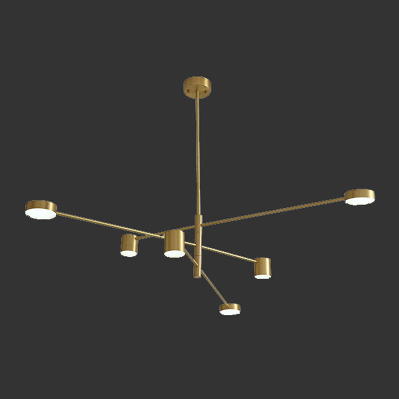 Modern Gold Multi Tier Chandelier Light Fixtures Restaurant Hanging Chandelier