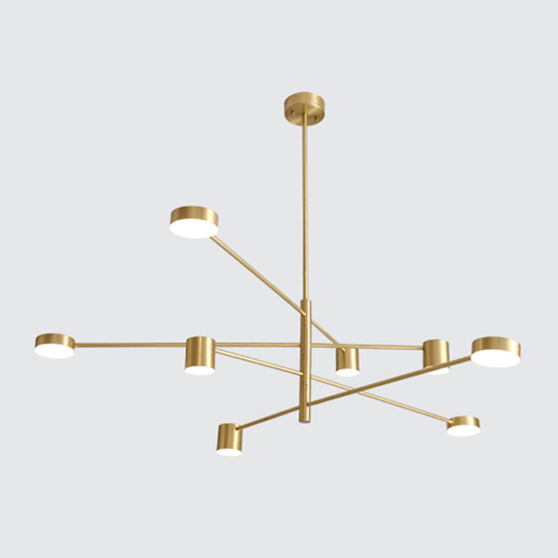 Modern Gold Multi Tier Chandelier Light Fixtures Restaurant Hanging Chandelier