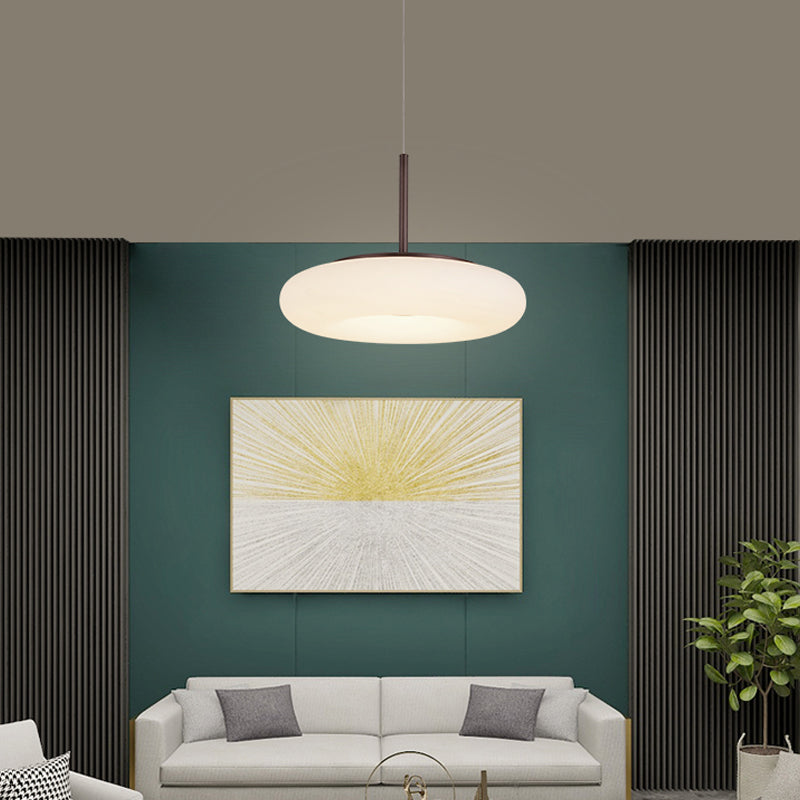 Salle de salle à manger circulaire LED PENDANT MÉTALLAL MINMINATION ÉCLAIR