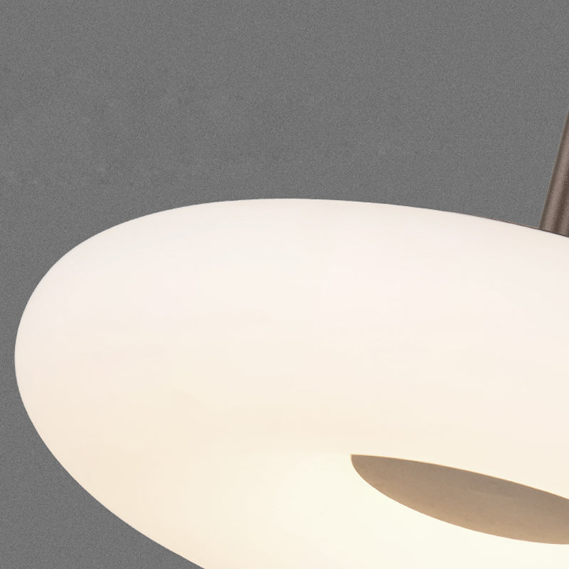 Salle de salle à manger circulaire LED PENDANT MÉTALLAL MINMINATION ÉCLAIR