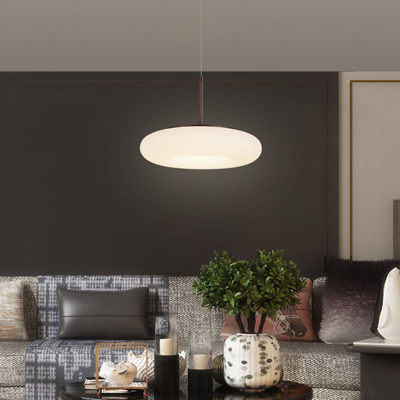 Salle de salle à manger circulaire LED PENDANT MÉTALLAL MINMINATION ÉCLAIR
