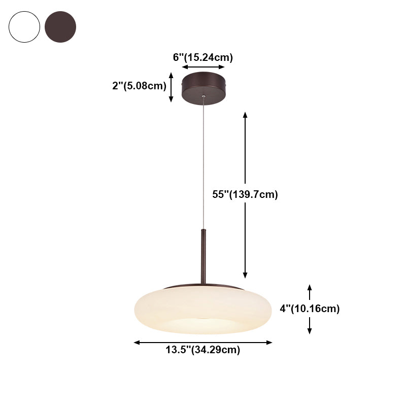 Salle de salle à manger circulaire LED PENDANT MÉTALLAL MINMINATION ÉCLAIR