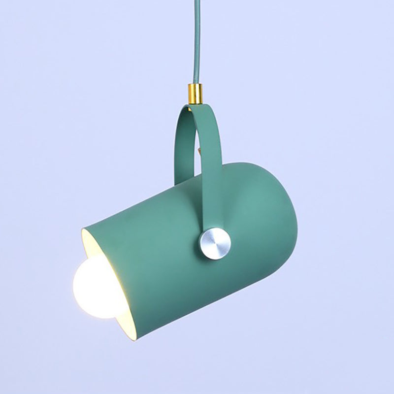 Modern Macron Pendant Light Metal 1 Head Pendant Lighting for Study Room Bedroom