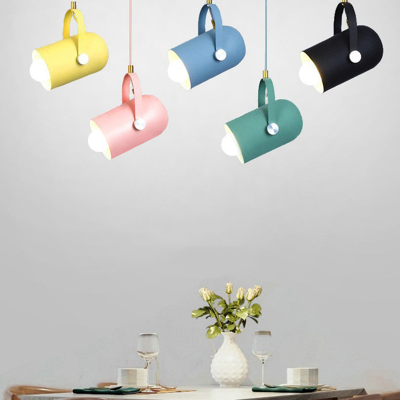 Modern Macron Pendant Light Metal 1 Head Pendant Lighting for Study Room Bedroom