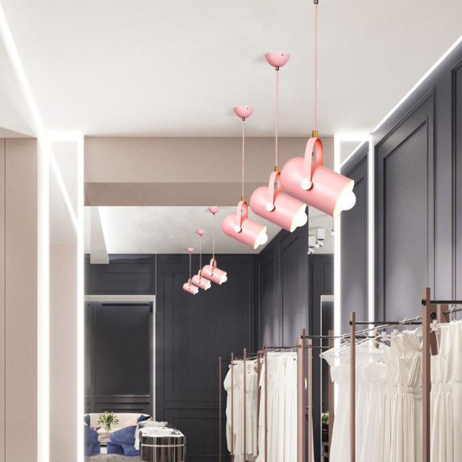 Modern Macron Pendant Light Metal 1 Head Pendant Lighting for Study Room Bedroom