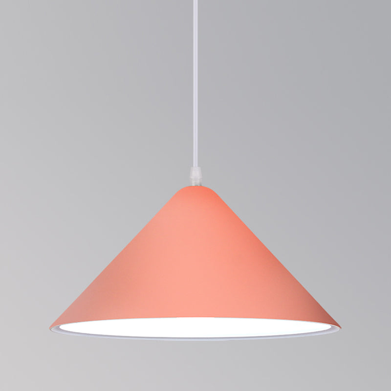 1-Licht-Speisesaal Anhänger Makkaron mehrfarbiger Hanglicht mit konischem Metallschatten
