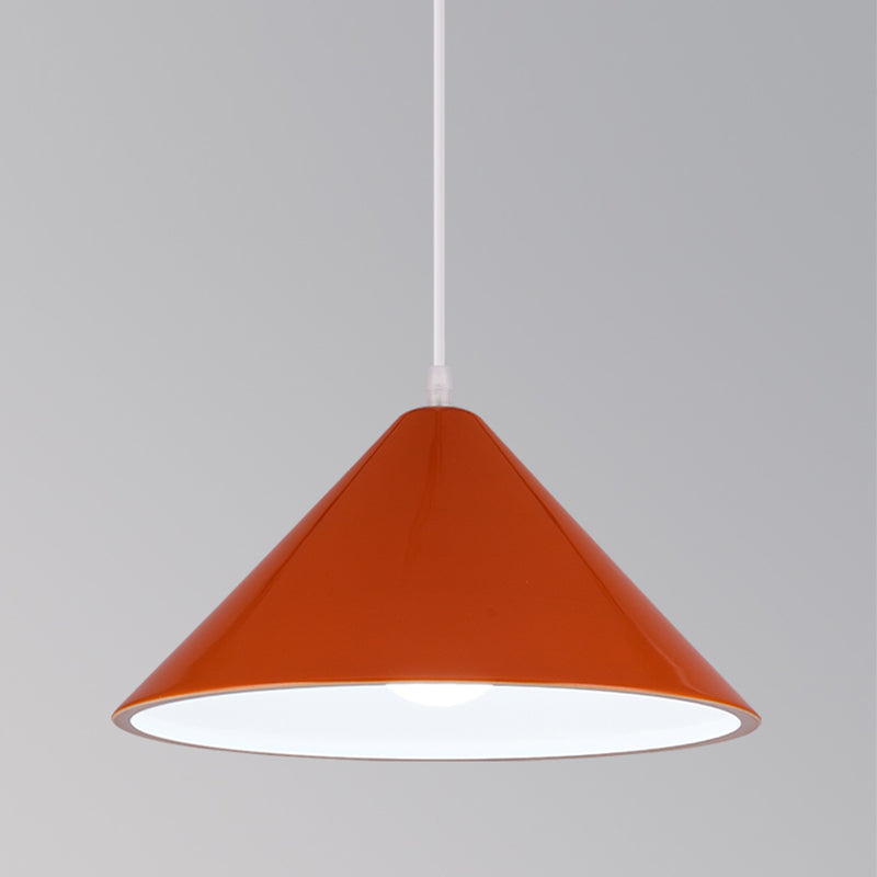 1-Licht-Speisesaal Anhänger Makkaron mehrfarbiger Hanglicht mit konischem Metallschatten