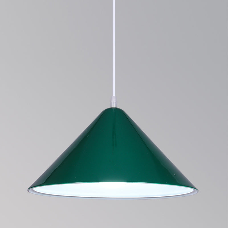1-Licht-Speisesaal Anhänger Makkaron mehrfarbiger Hanglicht mit konischem Metallschatten