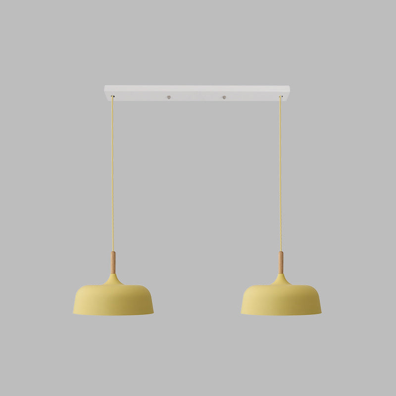 Pumpkin Pendant Light Aymator Macaron Style Snack Bar Dining Room Hanging Light