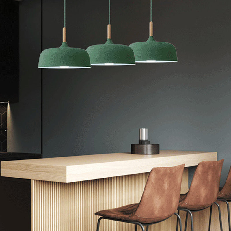 Pumpkin Pendant Light Aymator Macaron Style Snack Bar Dining Room Hanging Light