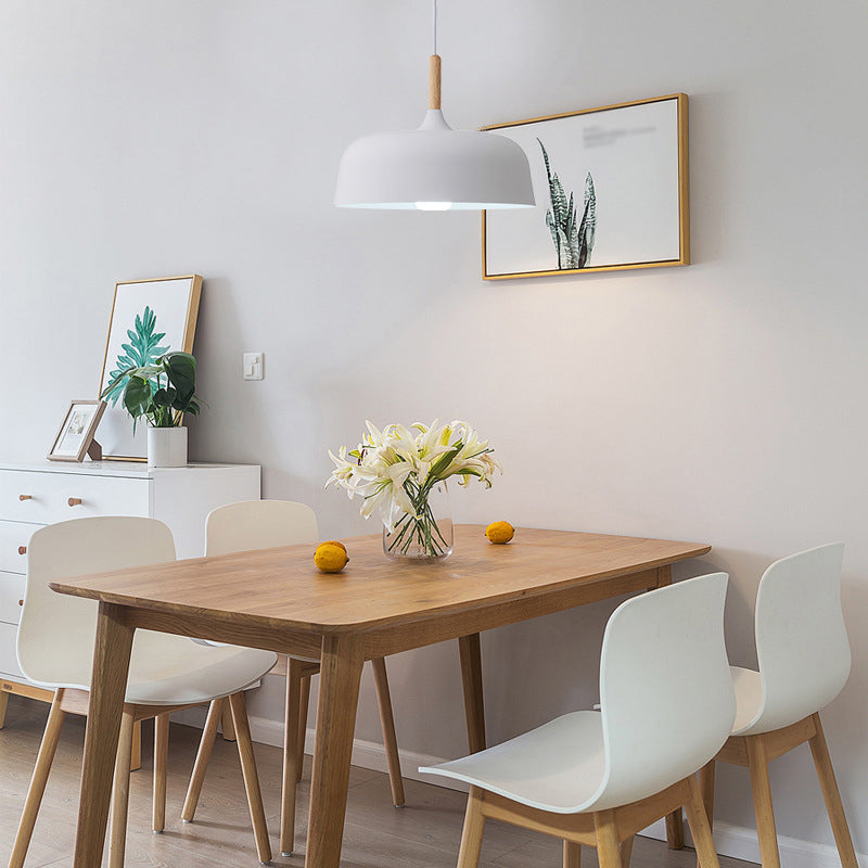 Pumpkin Pendant Light Aymator Macaron Style Snack Bar Dining Room Hanging Light