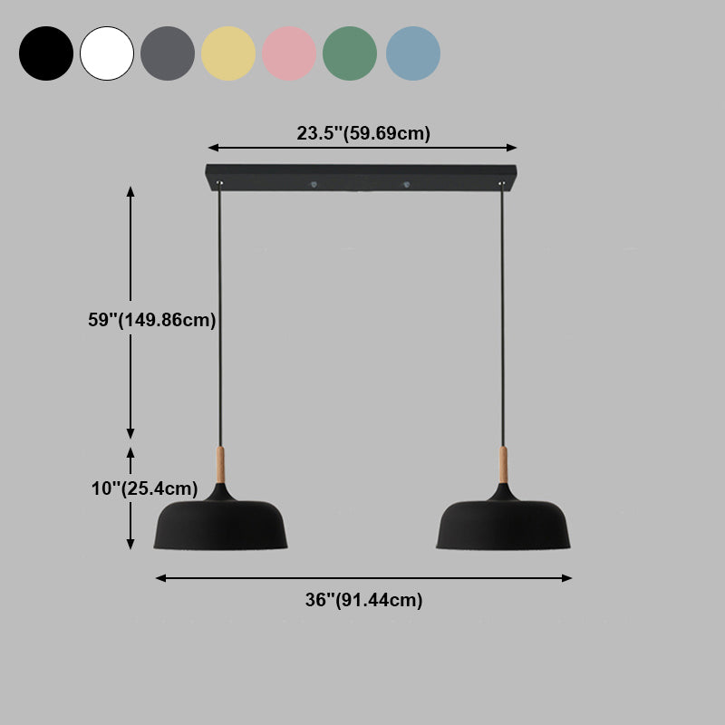 Pumpkin Pendant Light Aymator Macaron Style Snack Bar Dining Room Hanging Light