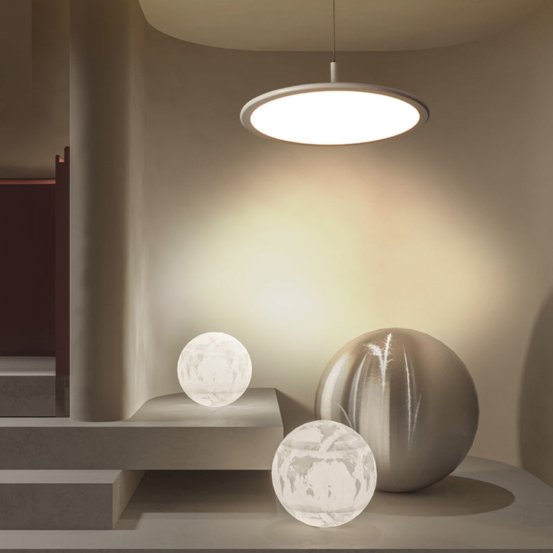 Salle de salle à manger en forme de disque