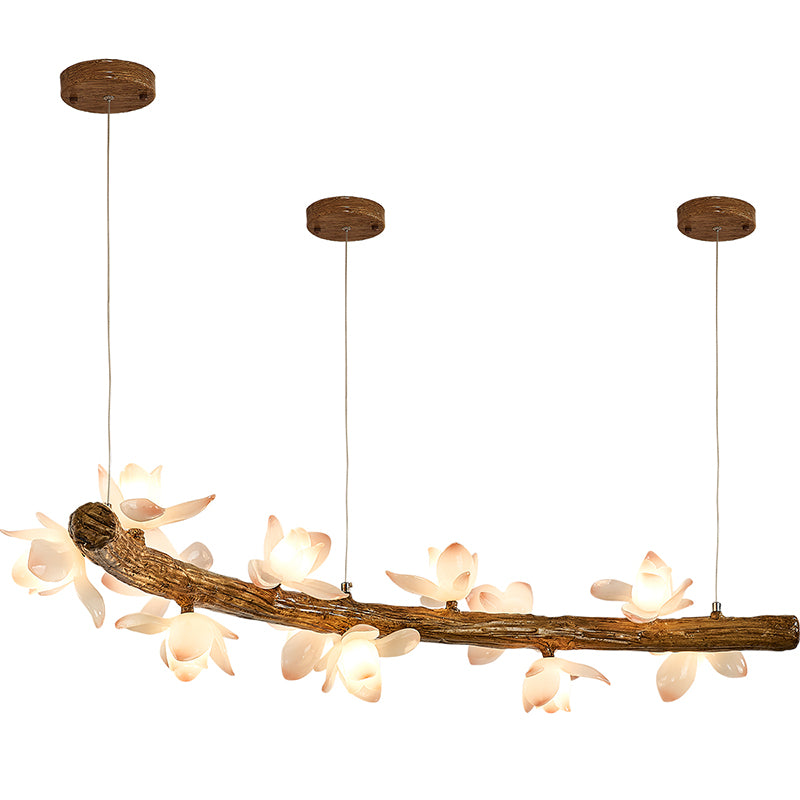 Simple Chandelier Glass Multi Lights Pendant Lighting Fixtures for Dining-table