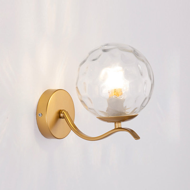 Modern de vidrio de vidrio Luz de pared Globe Globe 8.5 "Alto pared de pared para sala de estar