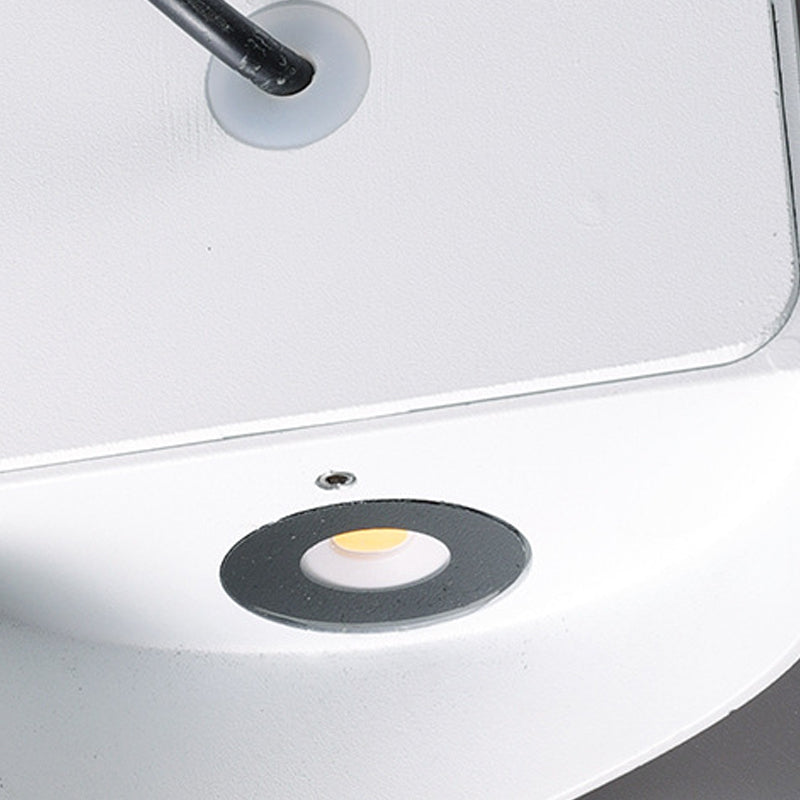 Zeitgenössische Aluminium -Wandleuchte 8,5 "hoch 2 Leuchten LED -Wandscheibe für draußen