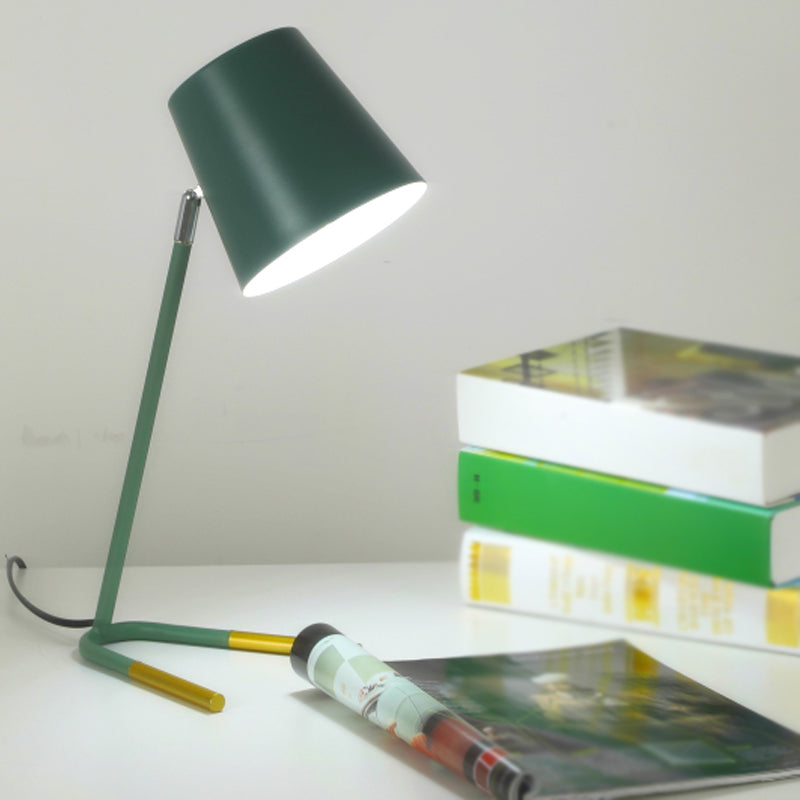 Metal Table Lamps 1 Light Contemporary Desk Lamps for Study Room