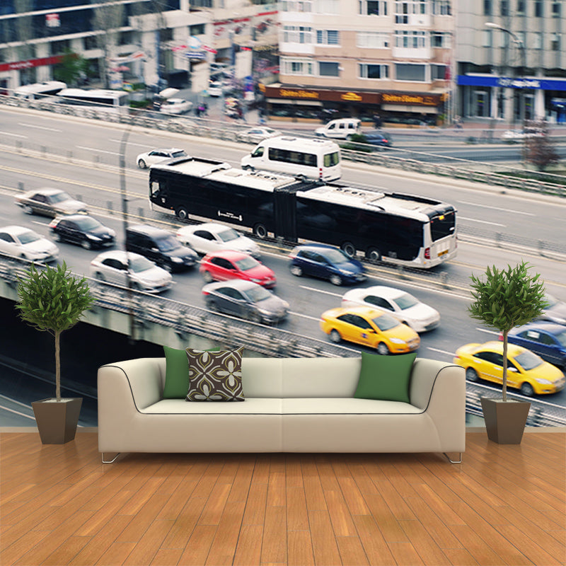 Modern Style Wall Mural Wallpaper Traffic Sitting Room Wall Mural