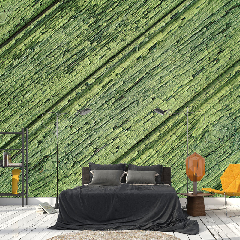 Washable Stain Resistant Mural Wallpaper Wood Grain Indoor Wall Mural