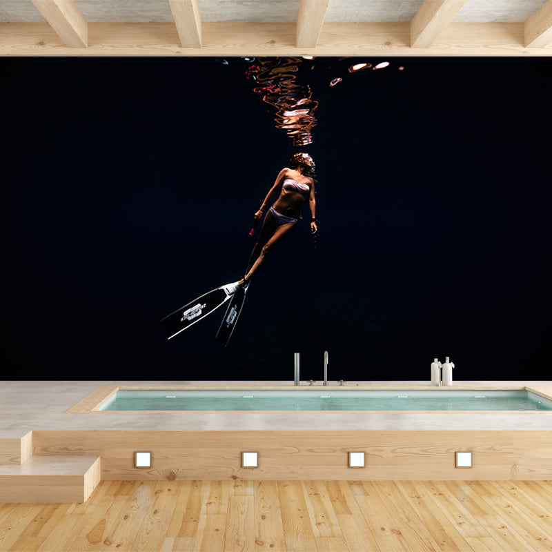 Photography Stain Resistant Wall Mural Wallpaper Seabed Sitting Room Wall Mural