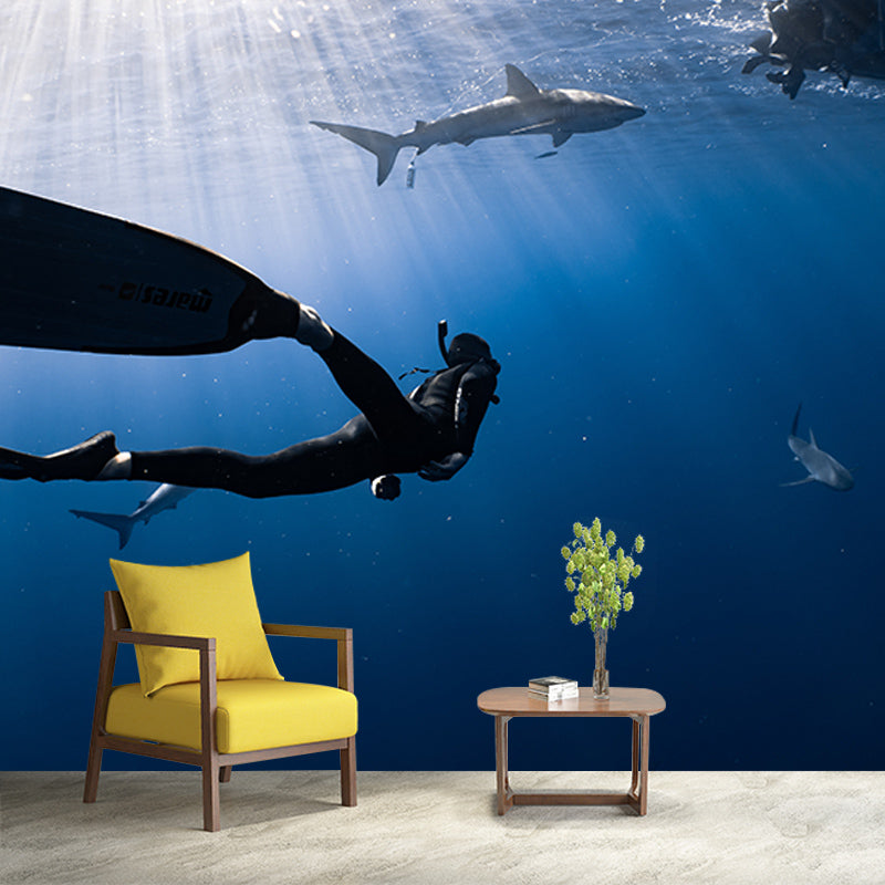 Photography Wall Mural Wallpaper Seabed Sitting Room Wall Mural