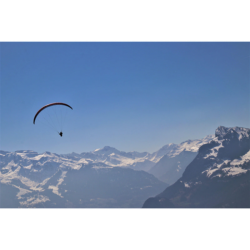 Environment Friendly Resistant Mural Wallpaper Mountains Sleeping Room Wall Mural