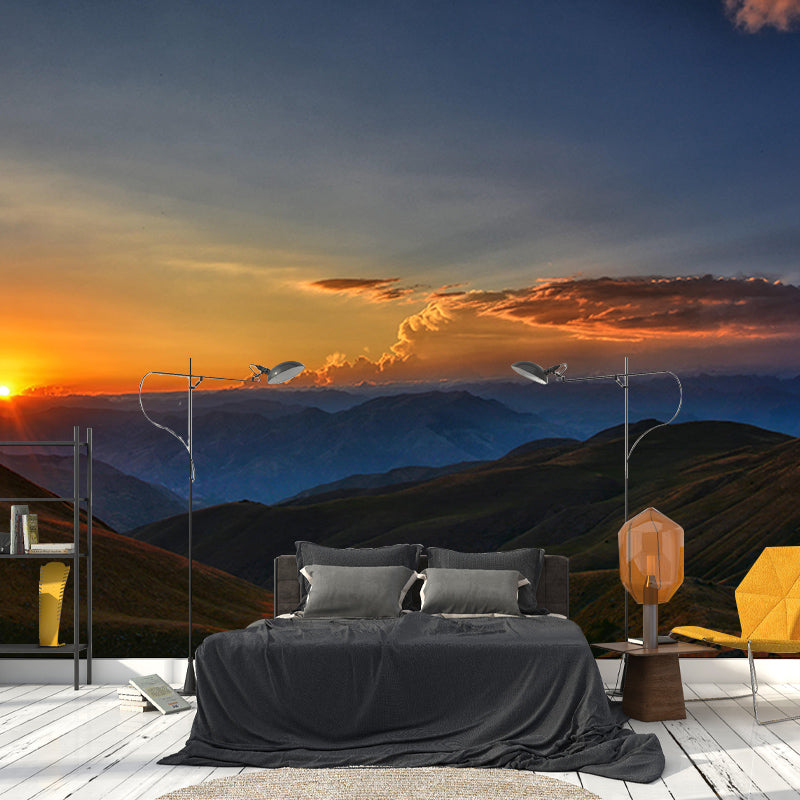 Mountains Mildew Resistant Mural Wallpaper Living Room Wall Mural