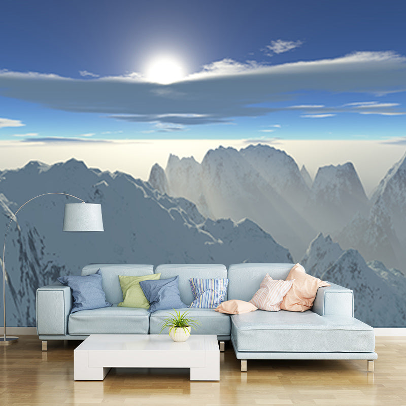 Mountains Mildew Resistant Mural Wallpaper Living Room Wall Mural