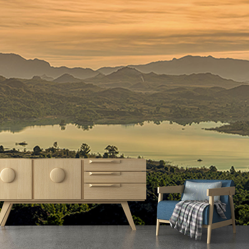 Modern Photography Mural Wallpaper Mountains Living Room Wall Mural