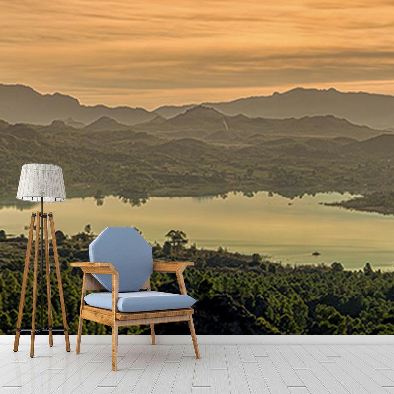 Modern Photography Mural Wallpaper Mountains Living Room Wall Mural