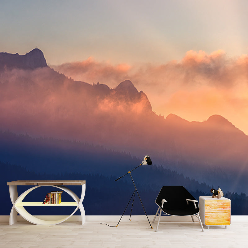 Decorative Photography Mural Wallpaper Mountains Indoor Wall Mural